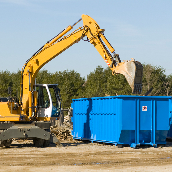 what are the rental fees for a residential dumpster in Chandlersville